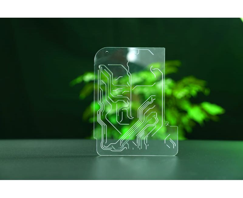 Custom Acrylic Microfluidic Chips PMMA Parts - Micro-01
